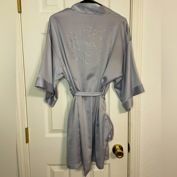Victoria’s Secret Rhinestone Bombshell Satin Robe - Picture 2 of 4